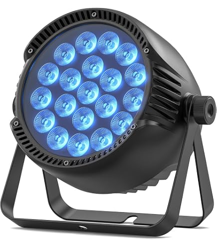 Lot De 2 Projecteurs LED 210W RGBW - Éclairage Scène Fête Mariage Avec DMX512 Et Modes Audio
