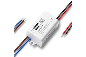 illuburg Trasformatore LED 24V 6W Impermeabile IP66 Senza Sfarfallio Compatto 55x30x22mm LED Alimentatore Driver Power Supply