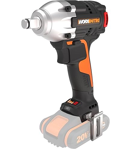 WORX Nitro WX265.9 Accu-slagschroevendraaier, 20 V, krachtige borstelloze motor, 3 snelheden en 2 modi