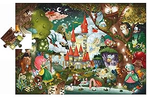 Lisciani - 47239 - Puzzle Géant De Sol - Ludattica - Le Château Des Princesses - 48 Pièces