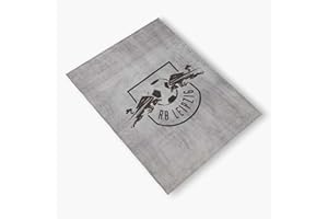 RASENBALLSPORT LEIPZIG RB Leipzig Club Fleecedecke - Logo - grau Kuscheldecke Decke Blanket RBL - Plus Lesezeichen Wir lieben Fußball