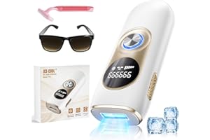 Luckice IPL Geräte Haarentfernung mit Kühlfunktion & 999.999 Lichtimpulse – Laser Haarentfernung mit 5 Energiestufen,Dauerhafte und Schmerzfreie Haarentfernungsgerät für Damen/Herren/Beine/Bikini