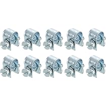 Sourcing Map Mini-Schlauchschellen Verstellbar – 10 Stück, Für 6–8 Mm Schlauchdurchmesser