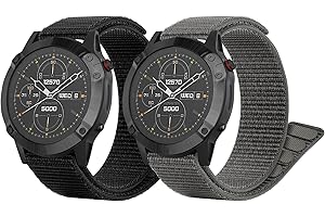 Songsier Cinturino per Fenix 6X, Cinturini 26mm in Nylon per Fenix 8 51 mm/Fenix 7X/Fenix 6X pro/Fenix 6X Sapphire/Fenix 5X /Fenix 5X plus/Fenix 3 /Fenix 3HR/ Enduro/Tactix Delta/Descent Mk1 Mk2 Mk2i