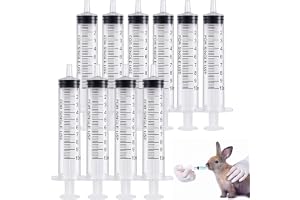 10 stycken 10 ml sprutor utan nål, engångssprutor med luer-lock-anslutning, individuellt förpackad, doseringsspruta för laboratorium, djurfoder, vätsketätning och hobby