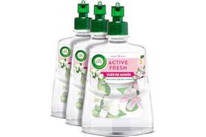 Air Wick Active Fresh Spray Automatico Sin Aerosol - Ambientador para casa con Aroma a Flor de Jazmín - Pack de 3 Recambios (228mlx3)
