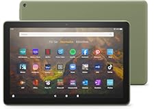 Fire HD 10-Tablet | 25,6 cm (10,1 Zoll) großes Full-HD-Display (1080p), 32 GB, olivgrün – mit Werbung
