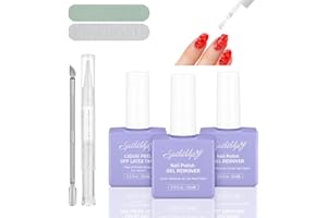 SPTHTHHPY Remover Vernis Semi Permanent Professionnel 2+1, 15ML Décoller les Ongles en Latex Liquide, Enlève Facilement et Rapidement le Vernis Gel en 3-5 Minutes, Pas besoin de trempage