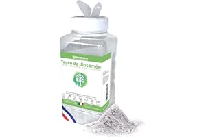 NOVATERA I Terre de Diatomée Naturelle I 100% extraite et conditionnée en France I Ultrapure Non Calcinée I Certifiée Agriculture Biologique I Entretien, Animaux, Agriculture... I Poudreuse 300g
