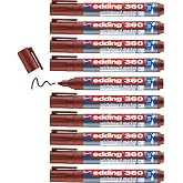 edding 360 beyaz yazı tahtası kalemi kahverengi - 10 kalem