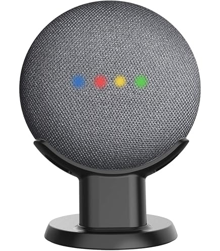 Support Mural Pour Google Home Mini & Nest Mini - Fixation Sans Perçage Sur Prise, Gain De Place Et Gestion Des Câbles