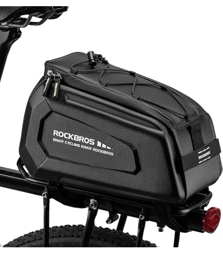 Borsa Portaoggetti Da Sottosella Per Bici Elettrica, Valigetta Portabatteria Lithium Con Luce LED Posteriore – Colore Nero