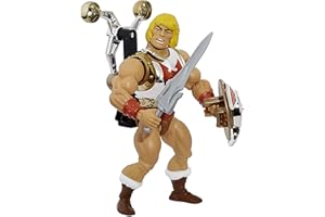Masters of the Universe Origins He-Man puño volador Deluxe figura de acción, muñeco articulado de juguete (Mattel HDT22)