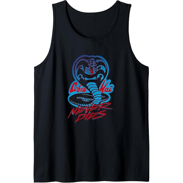 Débardeur Léger Manches Double Couture Débardeur Cobra Kai - Ne Meurt Jamais Johnny - Style Décontracté Débardeur Léger Manches Double Couture Débardeur Cobra Kai - Ne Meurt Jamais Johnny - Style Décontracté