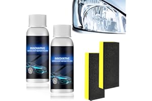 Ycaaeo 2PCS × 50ml Reparatur-Flüssigkeit für Autoscheinwerfer, 2025 New Scheinwerfer Reiniger, Auto Polieren Flüssigkeit, Car Headlight Repair Fluid, Beschichtungslösung zur Reparatur von Kratzern
