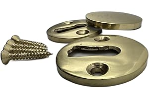 Aretro Brass Key Hole Cover & Plate, Escutcheon, Door Lock Accessories, Decoration (Brass)
