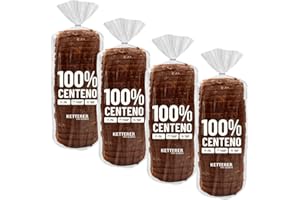 4 pack - PAN 100% CENTENO KETTERER | Pan integral elaborado a base de harina de centeno, sin azúcar añadido, fuente de fibra, bajo en grasas saturadas 500g x 4