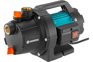 Gardena Pompe de jardin 3000/4 Basic : Pompe d'arrosage avec débit de 3000 l/h, puissance 600 W, longue durée de vie grâce à un arbre en inox, possibilité de raccord arroseur (9010-47)