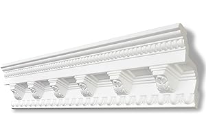 DECOSA Moulure G33 (Gloria) - polystyrène - blanc - 100 x 100 mm - longueur 2 m - 5 pièces (=10 m)