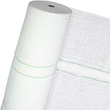 HaGa® Schattiernetz 3m x 1m (Meterware) mit 60% Schattierwirkung in weiß - Sonnenschutzgewebe Sichtschutz - atmungsaktiv - Sc