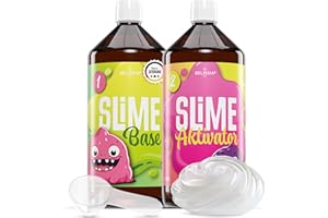 Belissia XXL Kinder Spiel-Schleim zum selbermachen. DIY Set für 2KG fertigen Slime. Ideale Geschenkidee für Kinder ab 3 Jahre