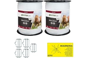 EIDER LANDGERÄTE GMBH Eider FenceGuard Weidezaunband 40 mm Breitband - Qualität Made in Germany (400m)