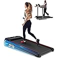 Walking Pad Treadmill with Incline, Standing Under Desk Treadmill 300lbs Capacity 2.5HP Cardio Training, Portable Easy to Use and Move, Works with ZWIFT KINOMAP WELLFIT Apps, No Subscription Fees
