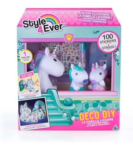 Crayola - Kit Licorne Et Pégase à Décorer - Feutres Lavables Inclus - Créativité Dès 4 Ans - Personnalisation Infinie