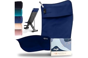 nujë Fitness Handtuch mit Tasche Microfaser I MIT Geschenkverpackung I Sporthandtuch Fitnessstudio I Extra groß & mit Umschlag für alle Geräte I Gym-Handtuch I Handtuch Fitnessstudio