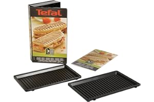 Tefal Coffret Snack Collection - 2 plaques grill-panini + 1 livre de recettes XA800312