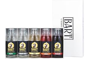 BART COCKTAIL BART - Box Aperitivo 5 Cocktail Pronti Da Bere, Cocktail Set, Kit idee regalo, Bottigliette in vetro monodose da 125ml, (Americano, Spritz, Hugo, Moscow Mule, Mojito) (BOX DA 5)
