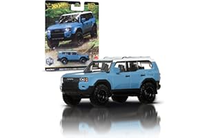 Hot Wheels Premium Car Culture Coche o camión metálico de juguete a escala 1:64 con neumáticos Real Riders, chasis y carrocería Metal/Metal (los estilos pueden variar), JBK52