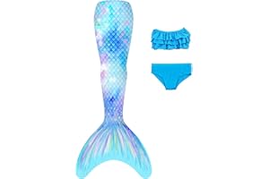 NAITOKE Filles Maillots de Bain Queue de sirène,R4-3PC,140