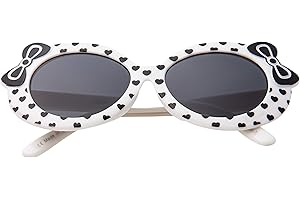 ULTRABYEASYPEASYSTORE Ultra Occhiali da Sole Ragazze Classici Forma di Fiocco Retrò Bambini Protezione UV400