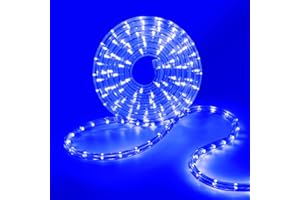 HEGEHE Tube lumineux à LED Extérieur, 36leds/m Tubes Lumineux Etanche IP65 Guirlande LED Tuyau Bande lumineuse pour jardin,fête,Noël,Clôture,Cour,Décoration éclairage (Bleu, 4M)