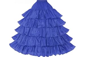 BEAUTELICATE Jupon sous Robe Crinoline Petticoat Rockabilly De Femme avec Volants Long 4 Cerveaux pour Robe De Mariage Mariée Soirée Bal