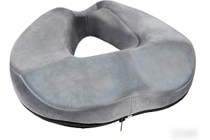 Zinueen Donut kudde hemorrojder sittdyna, sittring för svanskotan avlastning – ergonomisk minnesskum sittdyna för kontorsstol