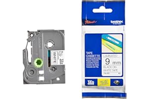 Brother TZe-221 | Ruban original Laminé | Noir sur fond Blanc | 8M | 9 mm