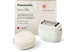 ‎PANASONIC Panasonic ES-PV6B-W803 Series 900s Premium Kompakt-Rasierer, Nass- und Trockenrasierer mit 5 Klingen für Männer, reaktionsschneller Bartsensor, USB-C, Premium Case, NAGORI® Marmorweiß