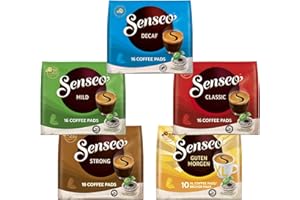 Senseo Pads, pudełko próbne z 5 rodzajami, 74 saszetki z kawą z certyfikatem UTZ, zestaw 5 sztuk