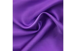 NIANTONG Couleur Pure Tissu Satiné 150cm De Large Vendu par Le Mètre pour La Décoration De Fond De Vêtements(Color:Violet)