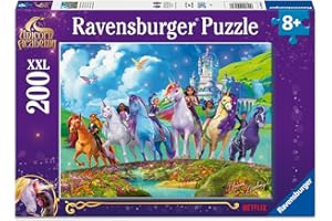 Ravensburger - Puzzle Enfant - 200 pièces XXL - La Magie de l'école des Licornes - Fille ou garçon dès 8 Ans - Puzzle de qualité supérieure - 12004165