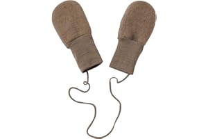 Engel Rękawiczki dziecięce bez kciuka, polar, 100% żywa wełna (kbT), orzech włoski melanż, 50-56