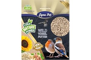 Lyra Pet® 10 kg de graines de Tournesol décortiquées | Nourriture pour Oiseaux Sauvages Toute l'année | Idéal pour Les Jeunes Animaux | Nourriture pour Oiseaux Sauvages | Été et Hiver