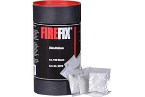 FIREFIX Lot de 100 sachets d'allumage pour cheminée