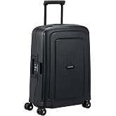 Samsonite S'Cure Spinner XL Suitcase, Black Renewed, S (55cm-34L), Classic | Negro Renovado, maleta r&iacute;gida, 55H x 40W x 20D c