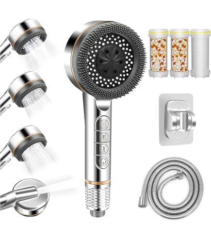 Ion Drops Shower Head Alta Pressione,Soffione filtrato Iondrops,Soffione doccia filtrato con gocce ioniche,Testa di gocce di doccia ionica filtrata