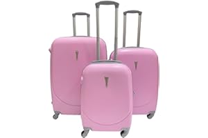 ALEXANDER MILANO Alexander Juego Maletas 3 pzs Rígidas ABS 4 Ruedas y Cerratura Estructura Ligera Cómoda Asa Telescópica Manija Candado Combinación 28''(73.5x48x26 cm)+24''(63.5x42x23.5 cm)+ 20''(53.5x36x19 cm)