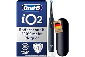 ‎ORAL-B Oral-B iO Series 2 Elektrische Zahnbürste — Electric Toothbrush, Inkl. 1 Aufsteckbürste, 3 Putzmodi für Zahnpflege, Reise-Etui — Zahnbürste Elektrisch, Designed by Braun, Blau