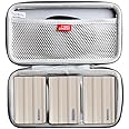 Hermitshell Hard Travel Case for Samsung T7 Shield 2TB / 1TB / 4TB, Portable SSD, USB 3.2 Gen2 External Solid State Drive (Grey, Case for 3 Hard Drives)